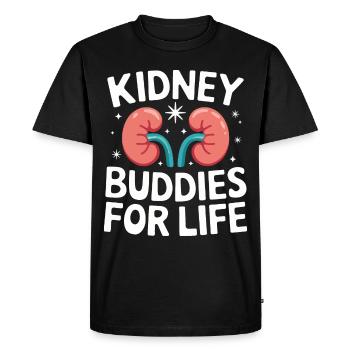 Kidney Donor Kidney Organ Donor - Men's Premium Organic T-Shirt - black - Front - Nico (187cm)