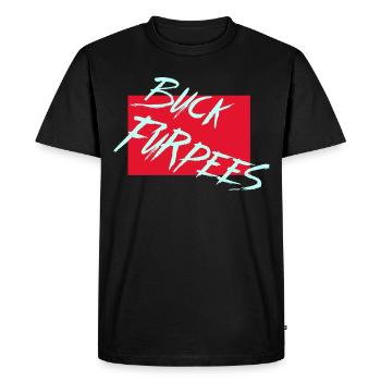 Buck Furpees, Fuck Burpess, Fitness, Gym, séance d’entraînement - T-shirt Premium bio Homme - noir - Devant - Nico (187cm)