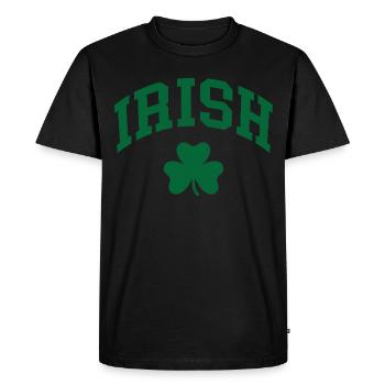 Trèfle irlandais - T-shirt Premium bio Homme - noir - Devant - Nico (187cm)
