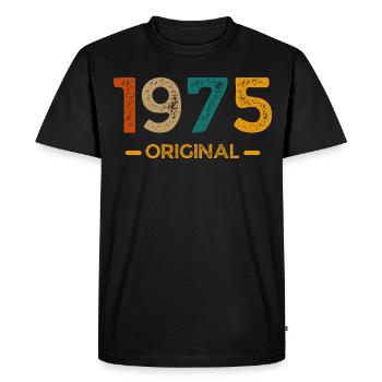 1975 Original - T-shirt Premium bio Homme - noir - Devant - Nico (187cm)