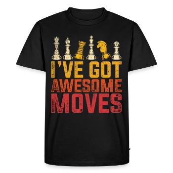 Échecs cadeau joueur d'échecs - T-shirt Premium bio Homme - noir - Devant - Nico (187cm)