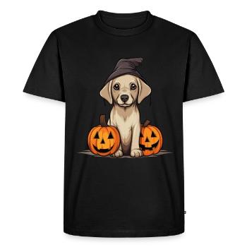 Halloween Labrador - T-shirt Premium bio Homme - noir - Devant - Nico (187cm)