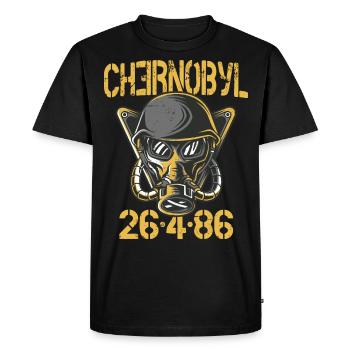 3.6 Roentgen pas terrible, pas terrible Tchernobyl - T-shirt Premium bio Homme - noir - Devant - Nico (187cm)
