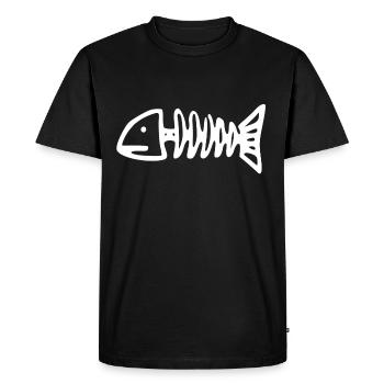 dead fish - Men's Premium Organic T-Shirt - black - Front - Nico (187cm)