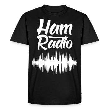 Amateur radio RAdio amateur radio operator - Men's Premium Organic T-Shirt - black - Front - Nico (187cm)