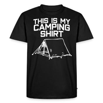 Camping Camping Camping Tente - T-shirt Premium bio Homme - noir - Devant - Nico (187cm)
