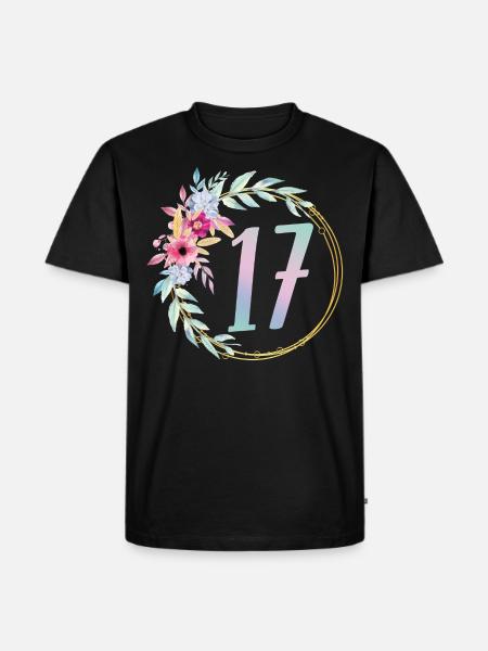 17th birthday - Men's Premium Organic T-Shirt - black