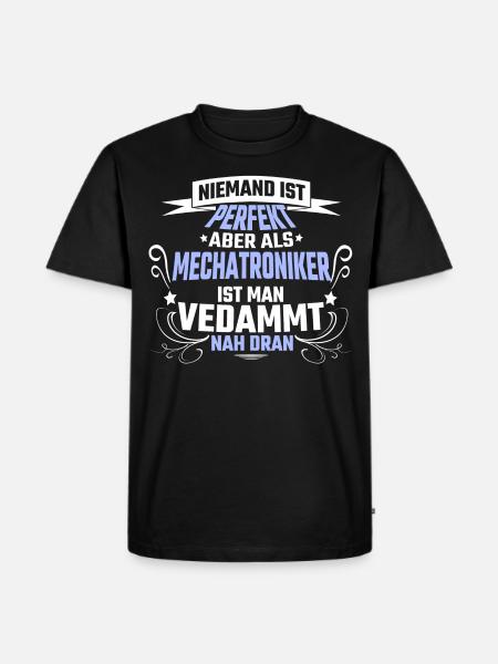 Mechatroniker Spruch Geschenk - Männer Premium Bio T-Shirt - Schwarz