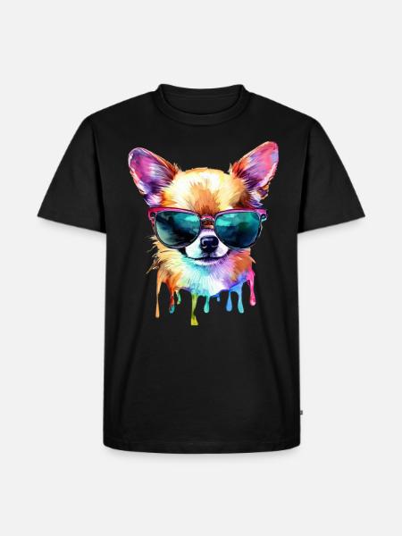 Chihuahua - Männer Premium Bio T-Shirt - Schwarz