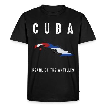 Cuba - T-shirt Premium bio Homme - noir - Devant - Nico (187cm)