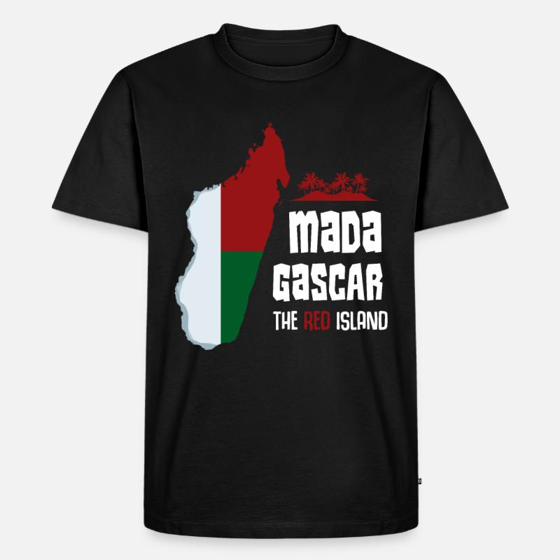 Madagaskar - Männer Premium Bio T-Shirt - Schwarz