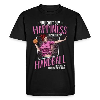 Cadeau de handballeur de handballer - T-shirt Premium bio Homme - noir - Devant - Nico (187cm)