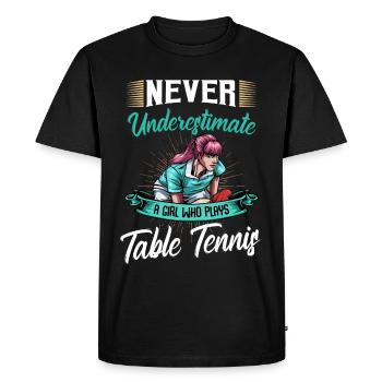 table tennis - Men's Premium Organic T-Shirt - black - Front - Nico (187cm)
