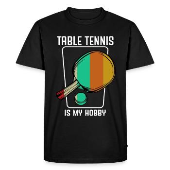 table tennis - Men's Premium Organic T-Shirt - black - Front - Nico (187cm)