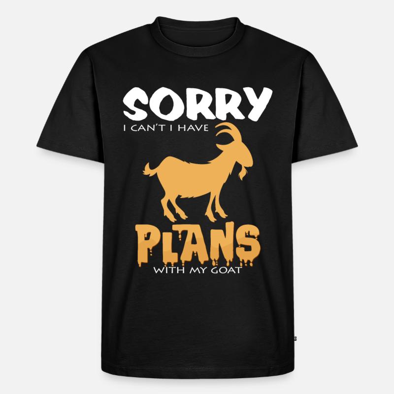 Ziege - Männer Premium Bio T-Shirt - Schwarz
