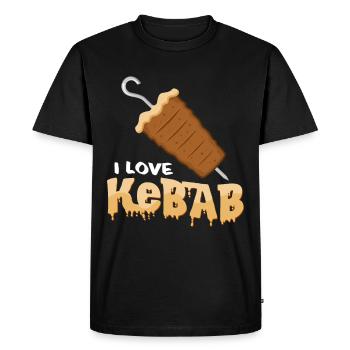 kebab - T-shirt Premium bio Homme - noir - Devant - Nico (187cm)