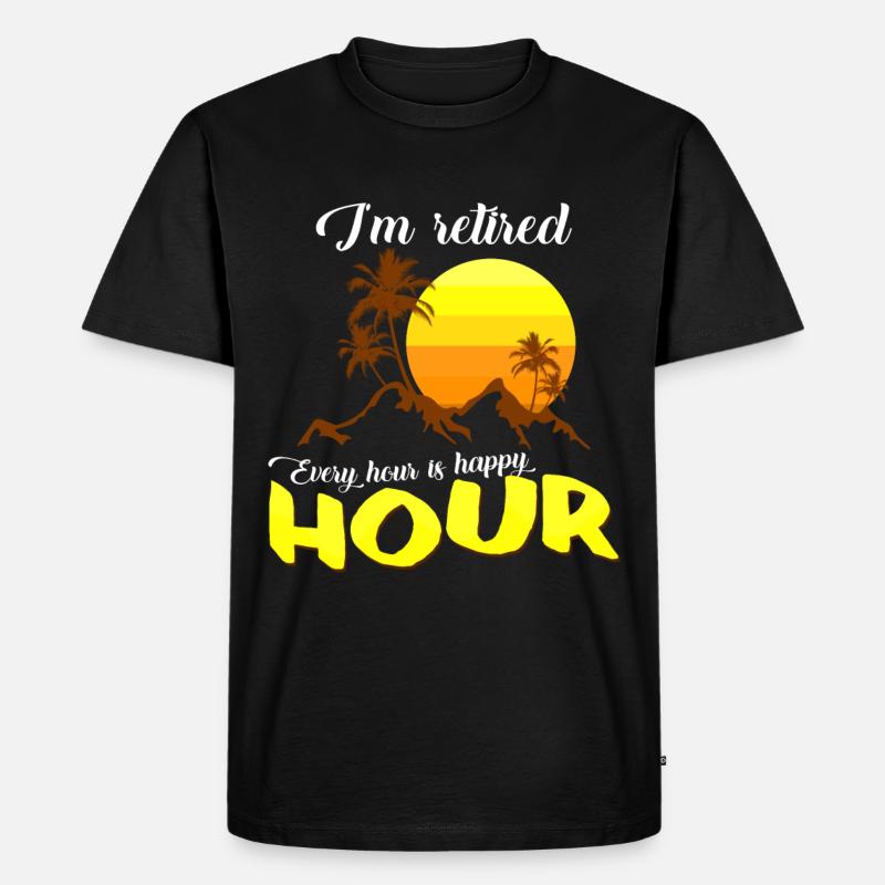 Ruhestand - Männer Premium Bio T-Shirt - Schwarz