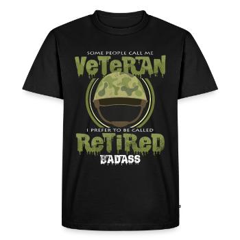 Ruhestand Soldat Lustige Sprüche Veteran Geschenk - Männer Premium Bio T-Shirt - Schwarz - Vorne - Nico (187cm)