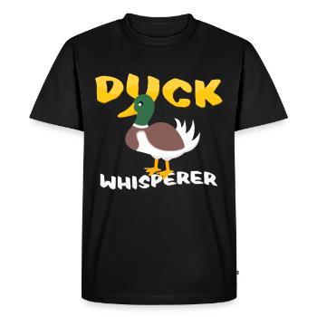 ducks - Men's Premium Organic T-Shirt - black - Front - Nico (187cm)