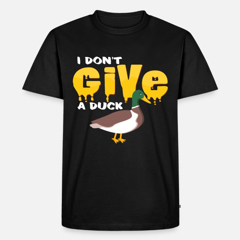 Enten - Männer Premium Bio T-Shirt - Schwarz