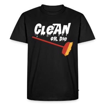 ménage - T-shirt Premium bio Homme - noir - Devant - Nico (187cm)