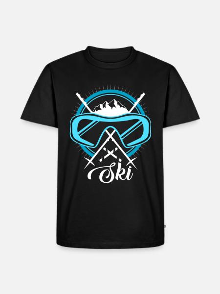 To ski - Men's Premium Organic T-Shirt - black