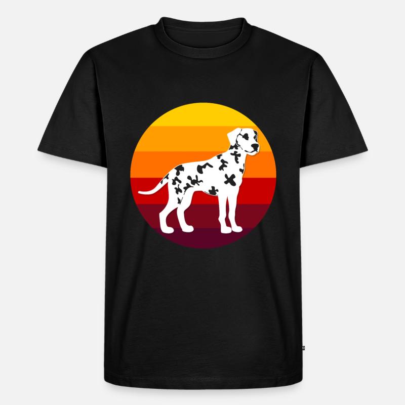 Dalmatiner - Männer Premium Bio T-Shirt - Schwarz