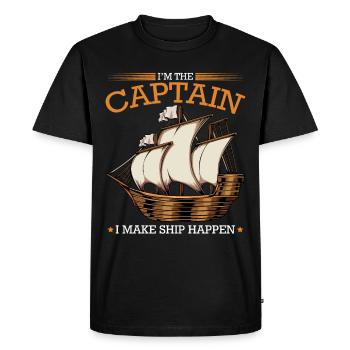 navigation à voile - T-shirt Premium bio Homme - noir - Devant - Nico (187cm)