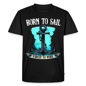 navigation à voile - T-shirt Premium bio Homme - noir - Devant - Nico (187cm)