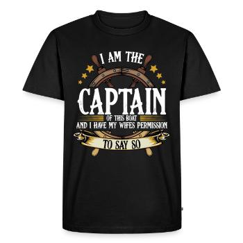 navigation à voile - T-shirt Premium bio Homme - noir - Devant - Nico (187cm)