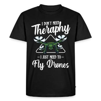 drones - T-shirt Premium bio Homme - noir - Devant - Nico (187cm)