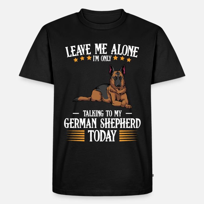 Schäferhund - Männer Premium Bio T-Shirt - Schwarz