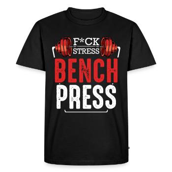 body builder - Men's Premium Organic T-Shirt - black - Front - Nico (187cm)