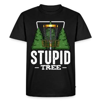 Frisbee - Men's Premium Organic T-Shirt - black - Front - Nico (187cm)