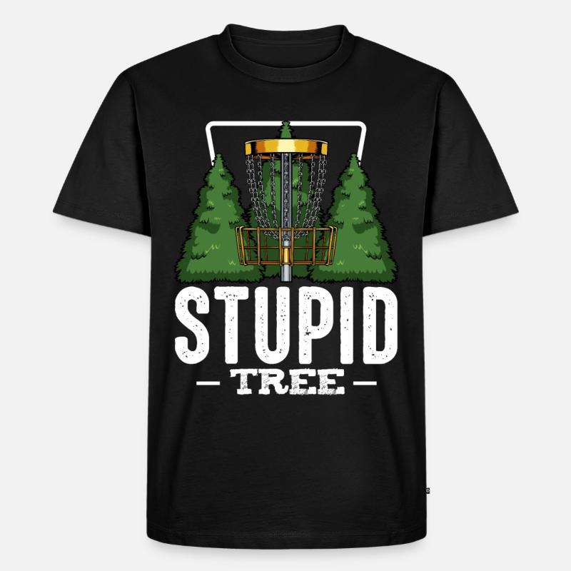 Frisbee - Männer Premium Bio T-Shirt - Schwarz