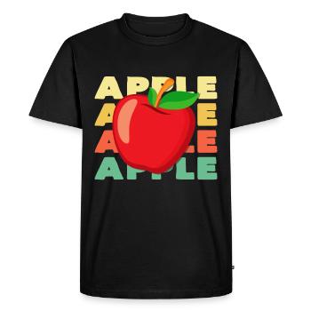 pomme - T-shirt Premium bio Homme - noir - Devant - Nico (187cm)
