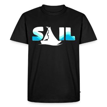 navigation à voile - T-shirt Premium bio Homme - noir - Devant - Nico (187cm)