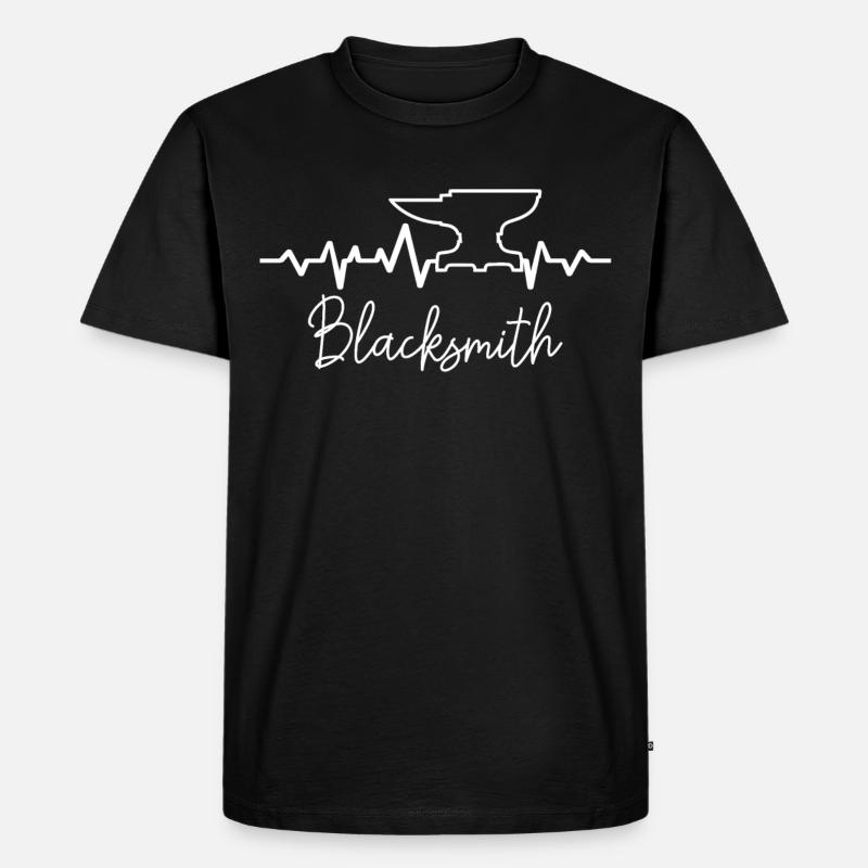 Schmied - Männer Premium Bio T-Shirt - Schwarz