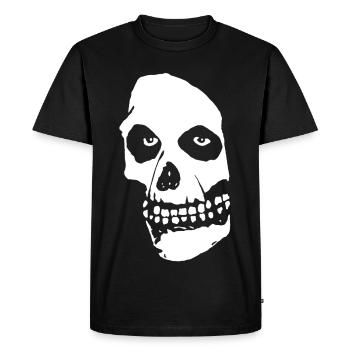 Halloween Horror Skull - Men's Premium Organic T-Shirt - black - Front - Nico (187cm)