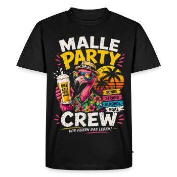 Équipe de la Malle Party Flamingo - T-shirt Premium bio Homme - noir - Devant - Nico (187cm)