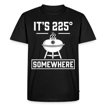 Humour Barbecue Grillade Papa | Cadeau Maître BBQ - T-shirt Premium bio Homme - noir - Devant - Nico (187cm)