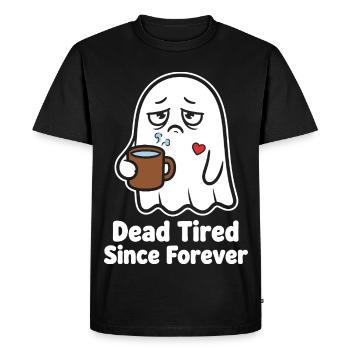 Mort de fatigue depuis l’éternité fantôme - T-shirt Premium bio Homme - noir - Devant - Nico (187cm)