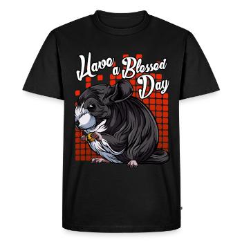 Modern Chinchilla | Waldtier Waldbewohners cadeau - T-shirt Premium bio Homme - noir - Devant - Nico (187cm)