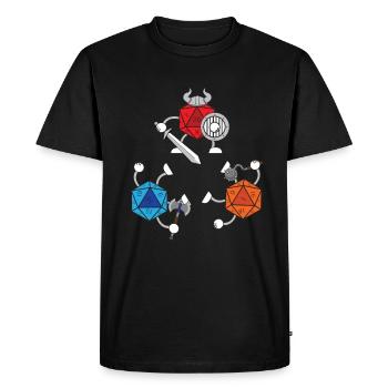Dice Game Dice - T-shirt Premium bio Homme - noir - Devant - Nico (187cm)