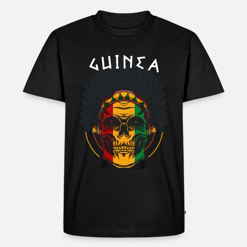Guinea - Männer Premium Bio T-Shirt - Schwarz