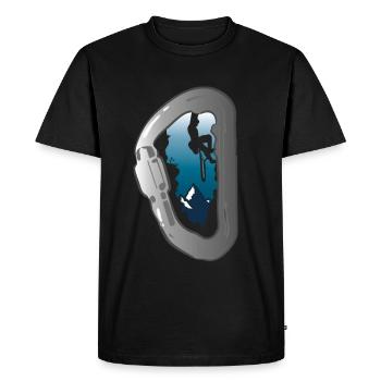 Alpiniste - T-shirt Premium bio Homme - noir - Devant - Nico (187cm)