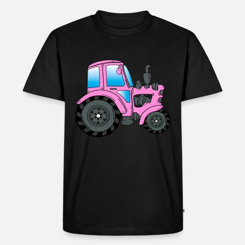 Traktor Trekker Traktorfahrer - Männer Premium Bio T-Shirt - Schwarz