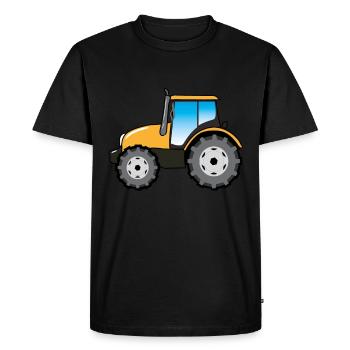 Tracteur Tracteur Farmer Bauer Gift - T-shirt Premium bio Homme - noir - Devant - Nico (187cm)