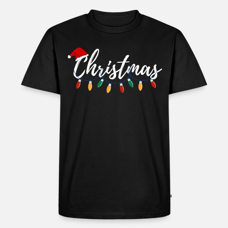 Weihnachtsgeschenk - Männer Premium Bio T-Shirt - Schwarz