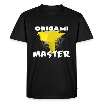 origami - T-shirt Premium bio Homme - noir - Devant - Nico (187cm)